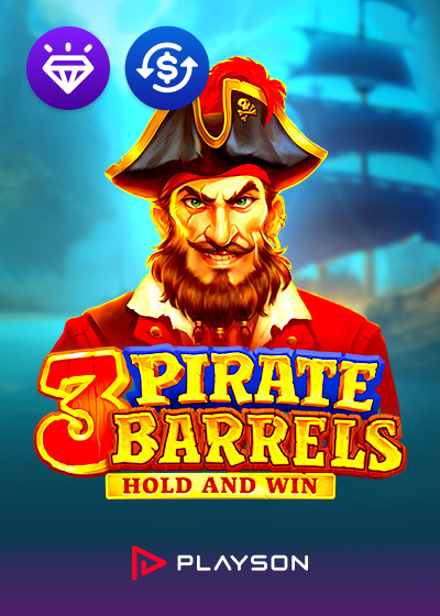 3 Pirate Barrels Hold and Win