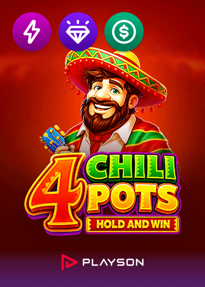 4 Chilli Pots Hold and Win